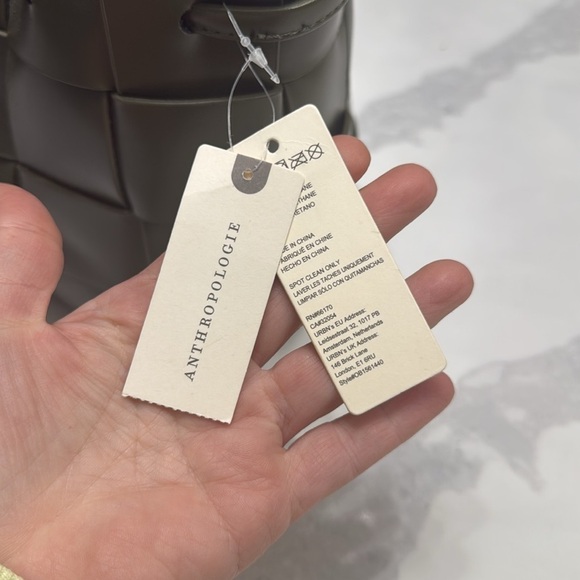 NWT Anthropologie moss green small bucket bag - Picture 4 of 8